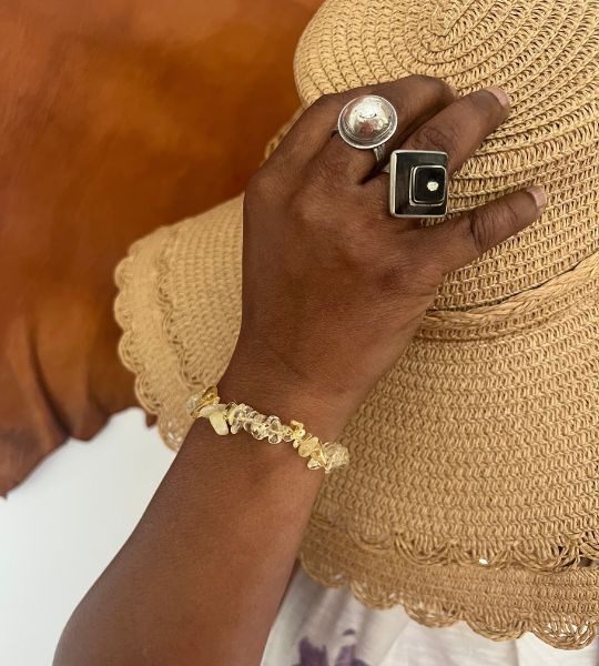 Bracelet Citrine en pierre naturelle La Belle Bobo