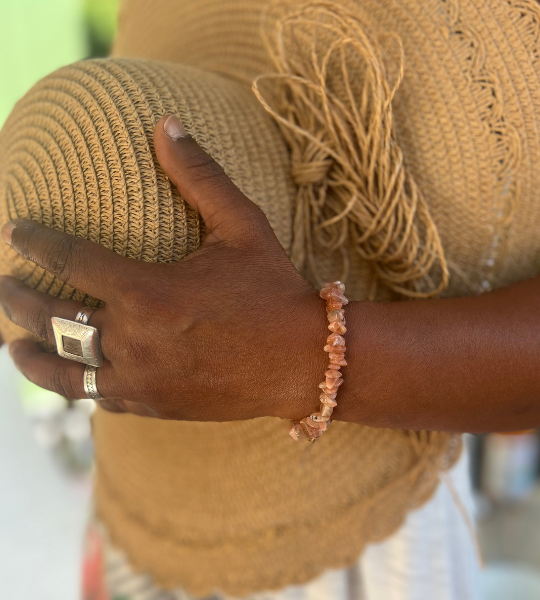 Bracelet Pierre de soleil en pierre naturelle La Belle Bobo